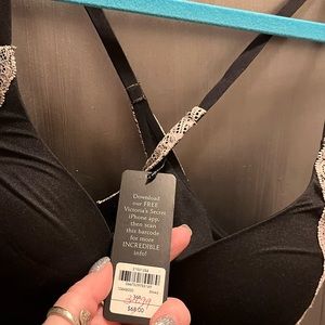 Black padded shape wear with lace.